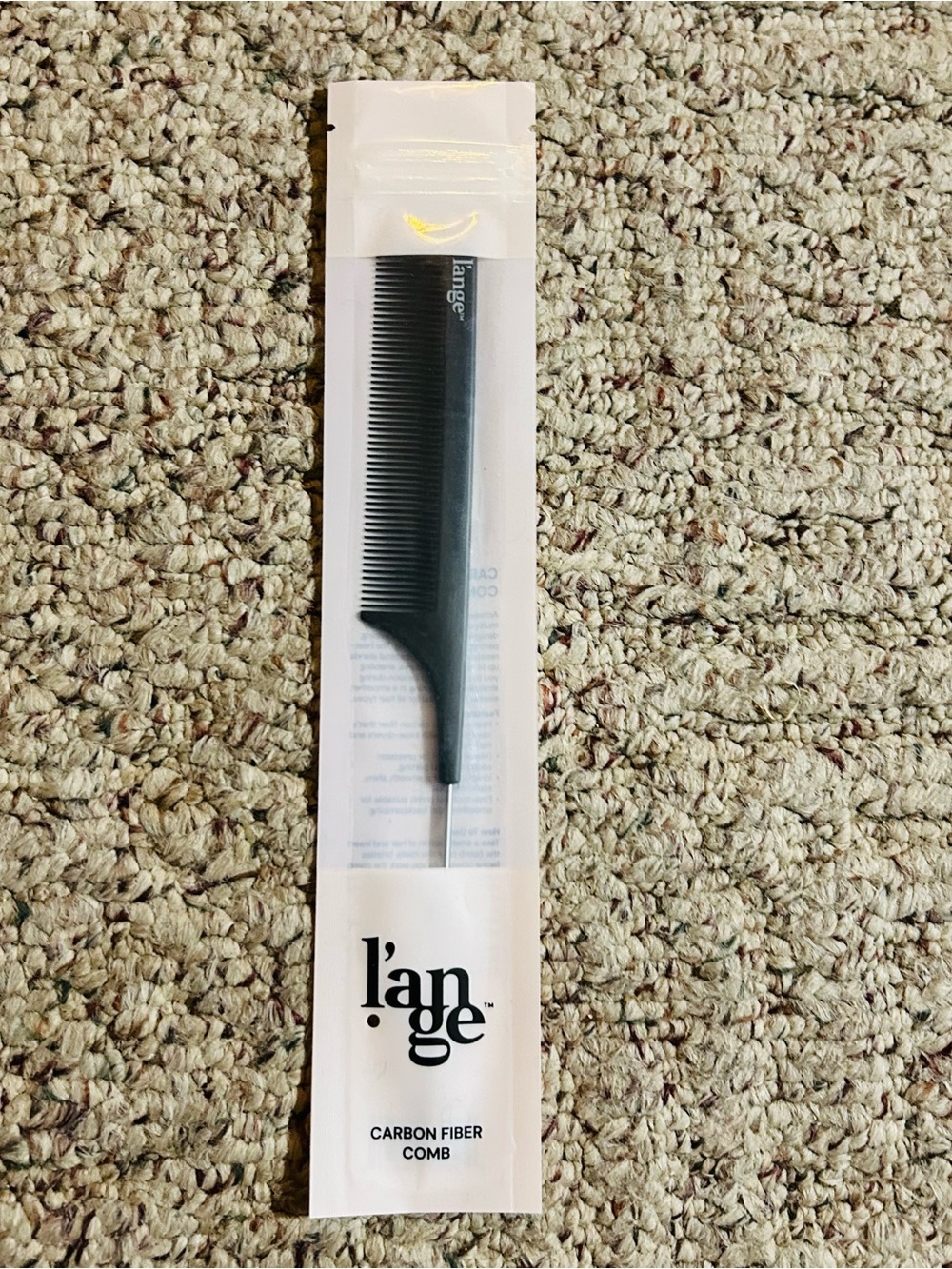 Lange-Carbon Fiber Comb in Black, New & Sealed